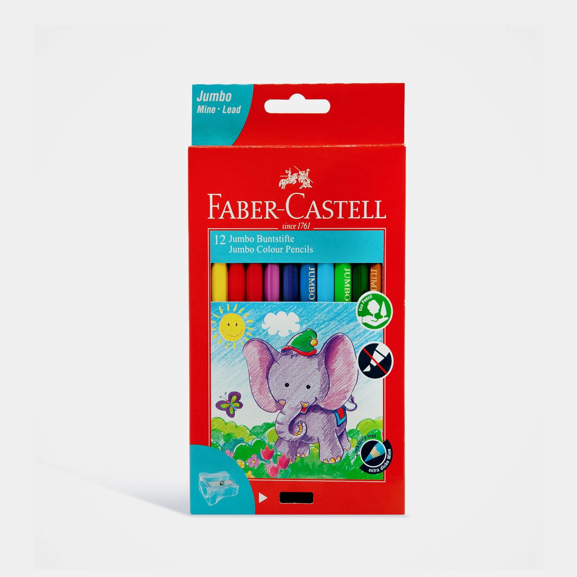Faber-Castell Jumbo Colour Pencils - 12 Colours