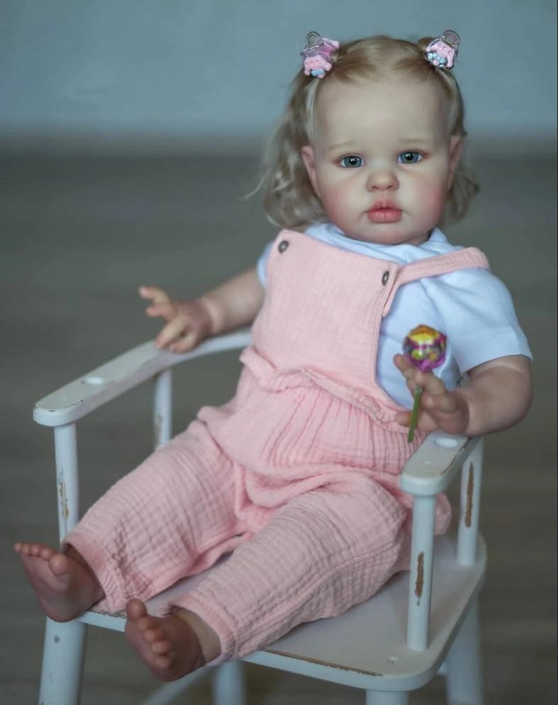 Reborn Baby Doll - 24 Inch Soft Cloth Body Blonde Hair Ages 3+