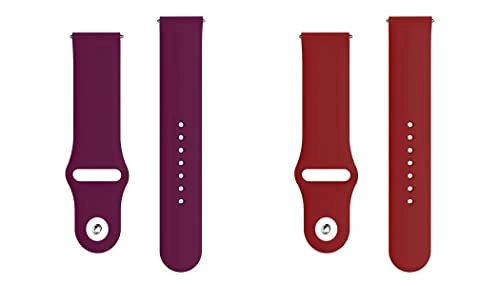 2 Pack 20mm Silicone Watch Band for Sekonda Motion