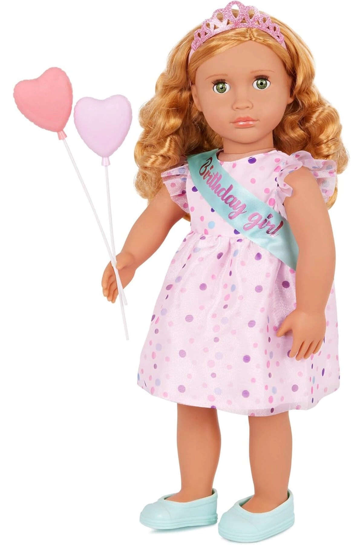 Our Generation Esme Doll - 18 Inch Frilly Party Dress And Shoes Ages 3+