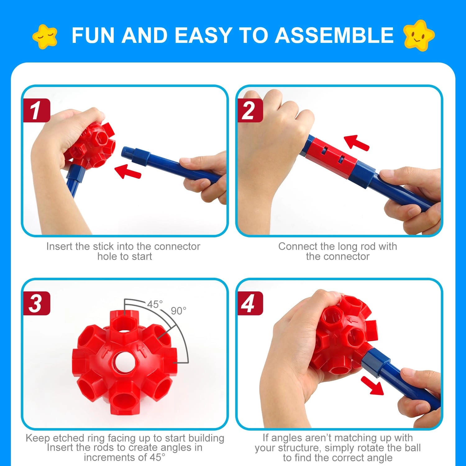 Ultimate Creative Set - 200 pcs Fort building kit