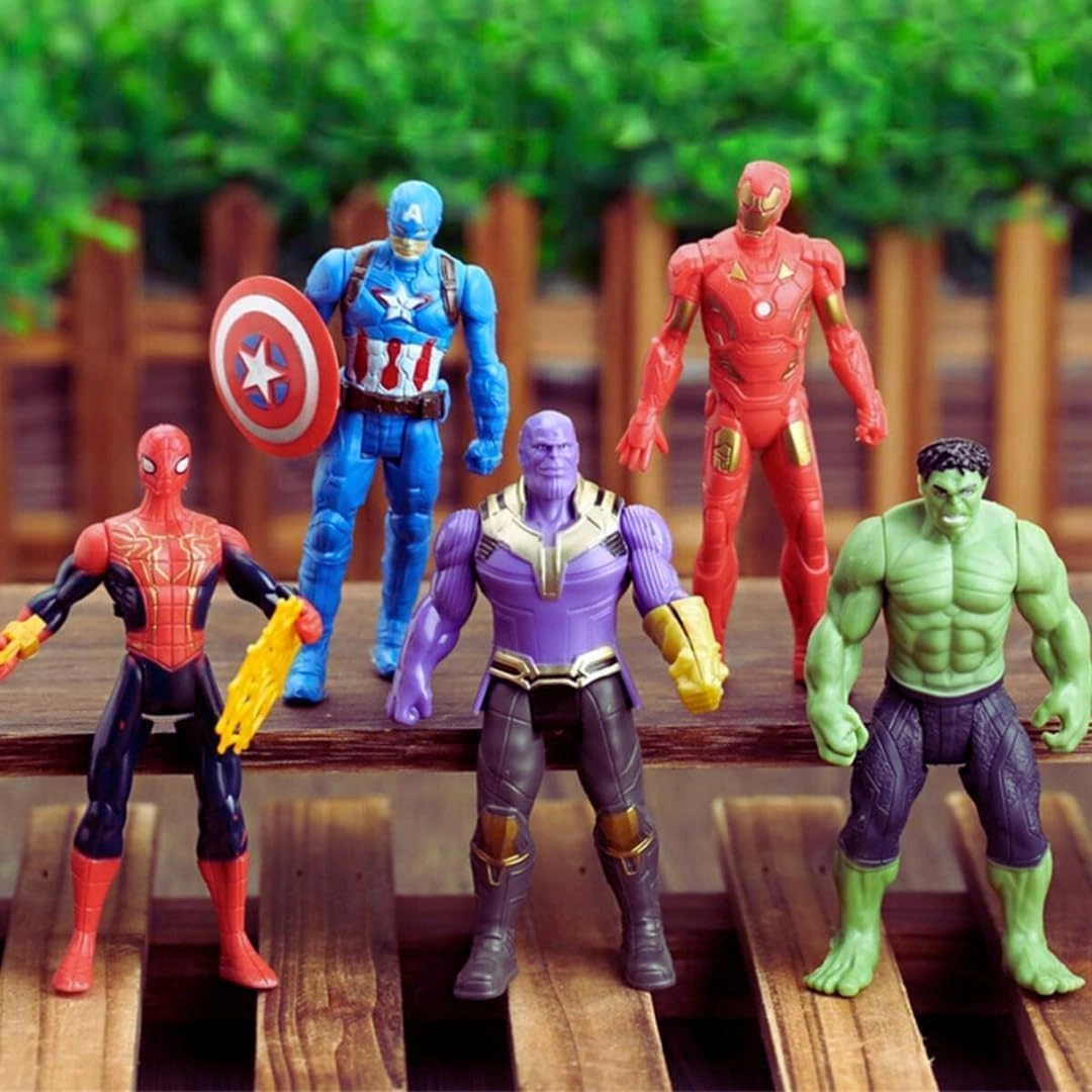 Heros Figures Set - Superhero - 5 pcs