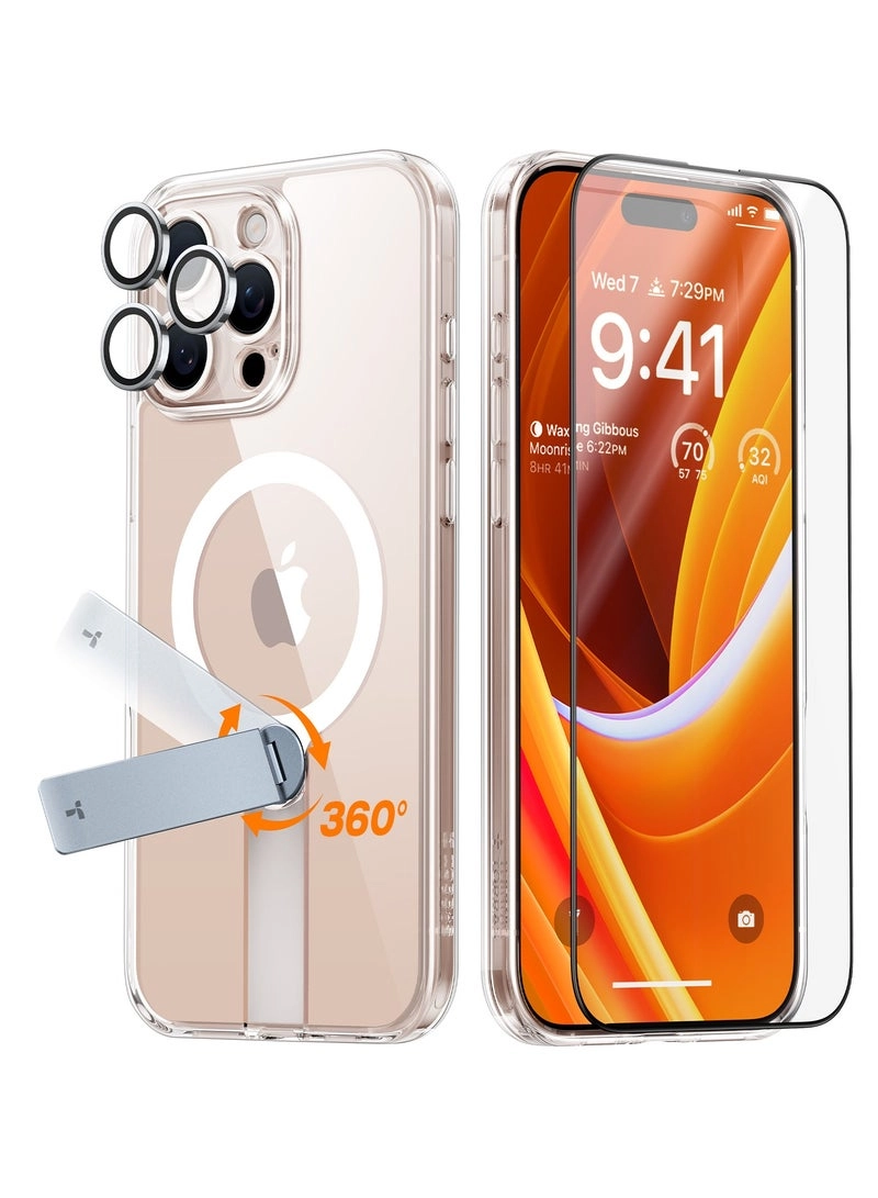 Pstand case + Screen Protector + Lens Protector with MagSafe for iPhone 16 Pro