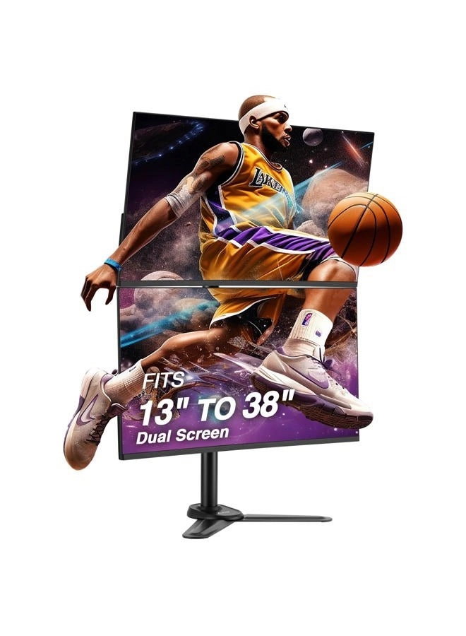 AVLT Vertical Ultrawide Monitor Mount Stand - Dual 38-inch VESA 75x75mm 100x100mm
