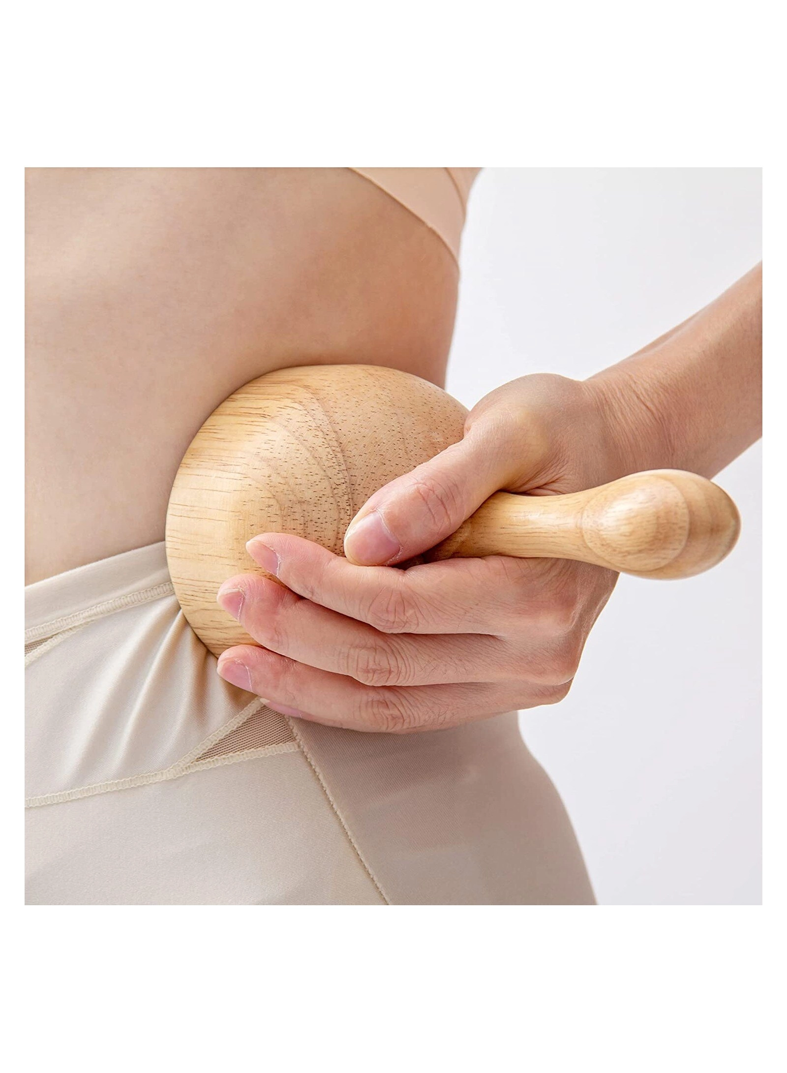 Wooden Handheld Massage Cup - Wood Therapy Lymphatic Drainage