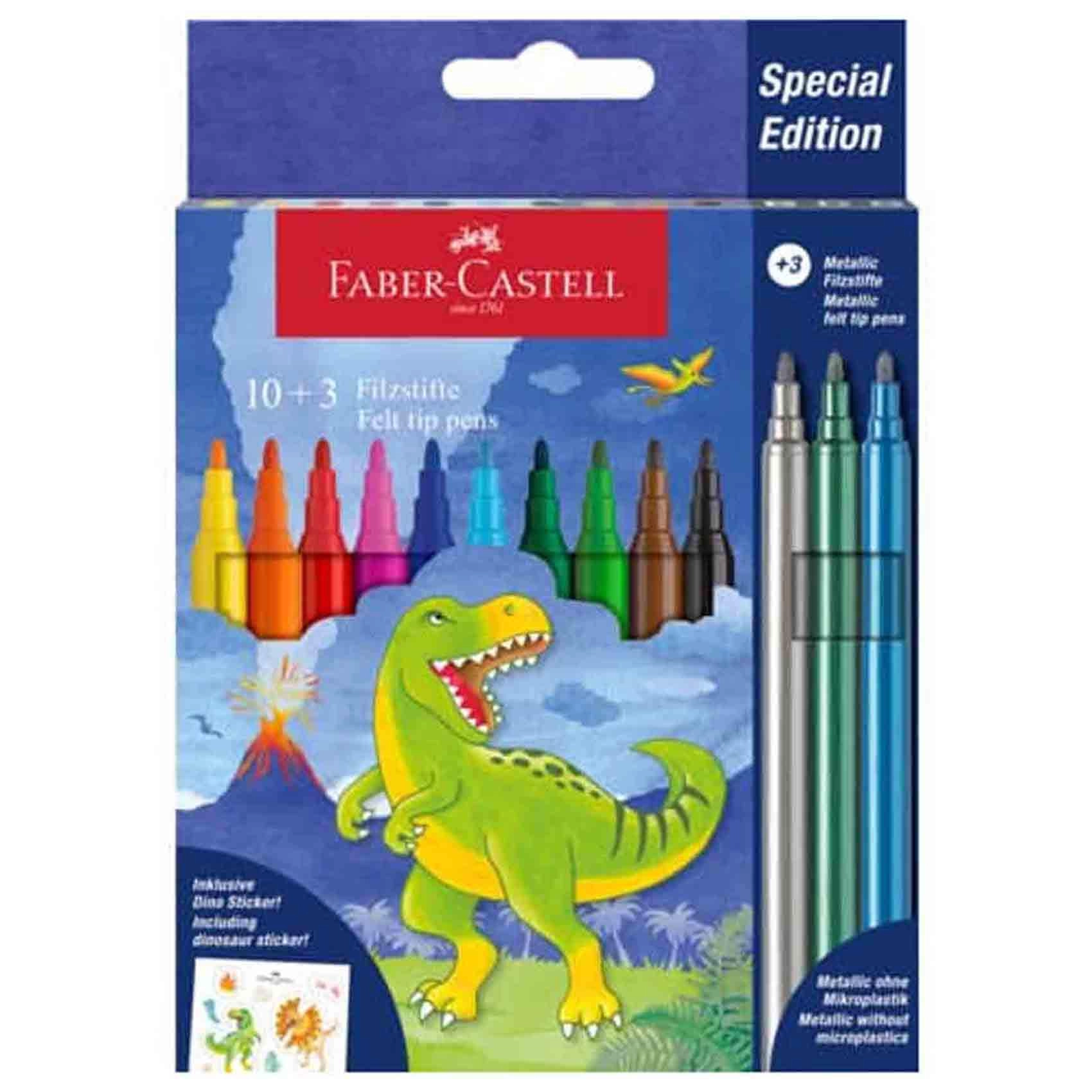 Faber-Castell Dinosaur Colour Pencils - 13 Colours