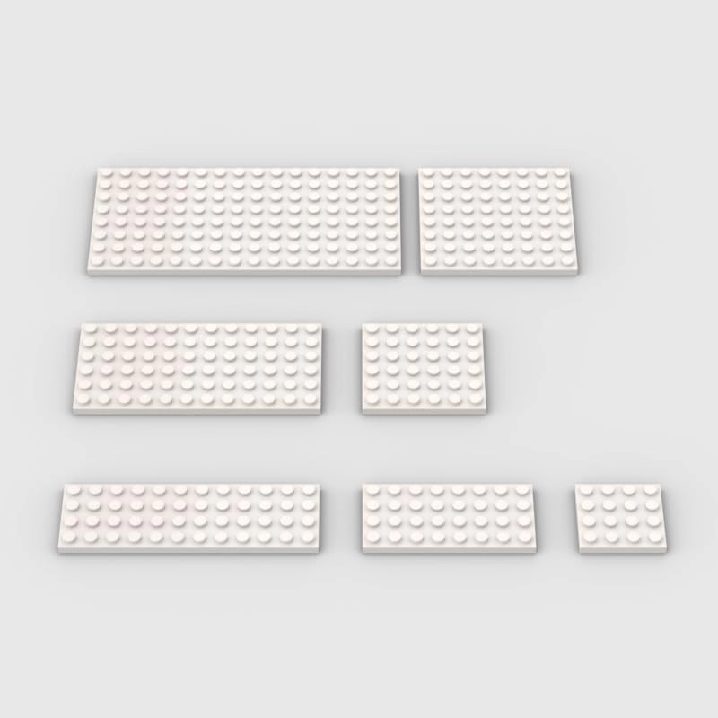 YUJHITP Building Plate Assortment Pack - Plastic Architecture 50