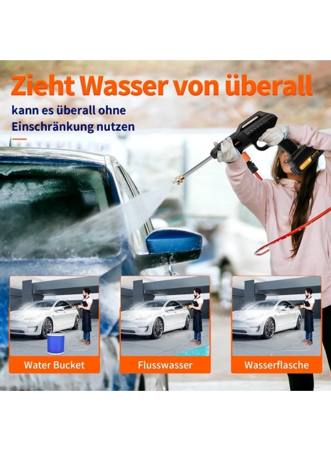 Cordless Pressure Washer - 1500W 60Bar/870 PSI 2 Battery