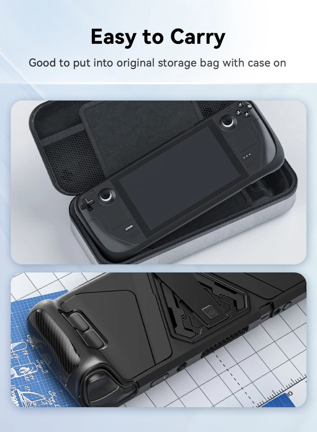 Protective Case for Steam Deck - Kickstand TPU