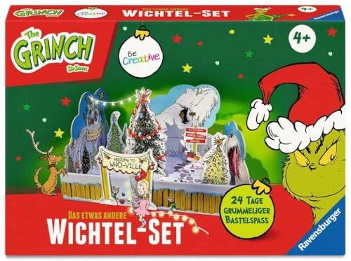 BeCreative DIY Wichtelset mit dem Grinch - grün für Kinder ab 4 Jahren