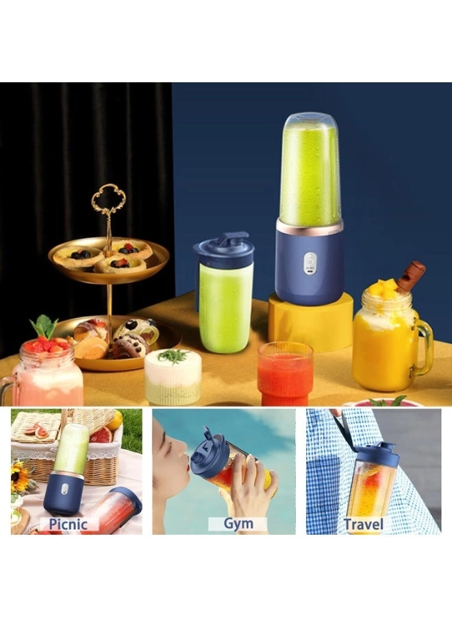 Personal Blender - USB Rechargeable 6-Blade Stainless Steel