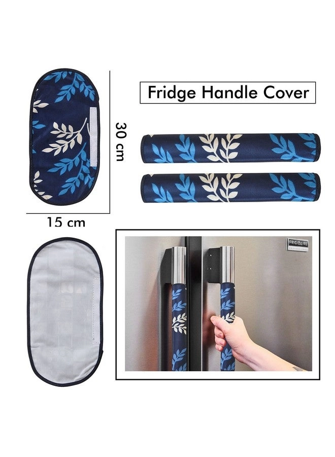 Fridge Top Cover - 99 X 56 CM + Fridge Handle Covers - 2 30 X 16 CM + Fridge Mats - 4 pieces 28 X 43 CM