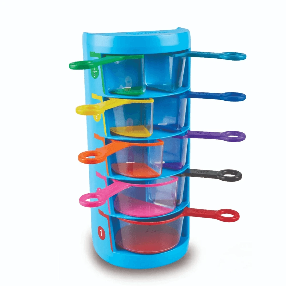 Rainbow Fraction Measuring Cups - 3+ 9 pieces