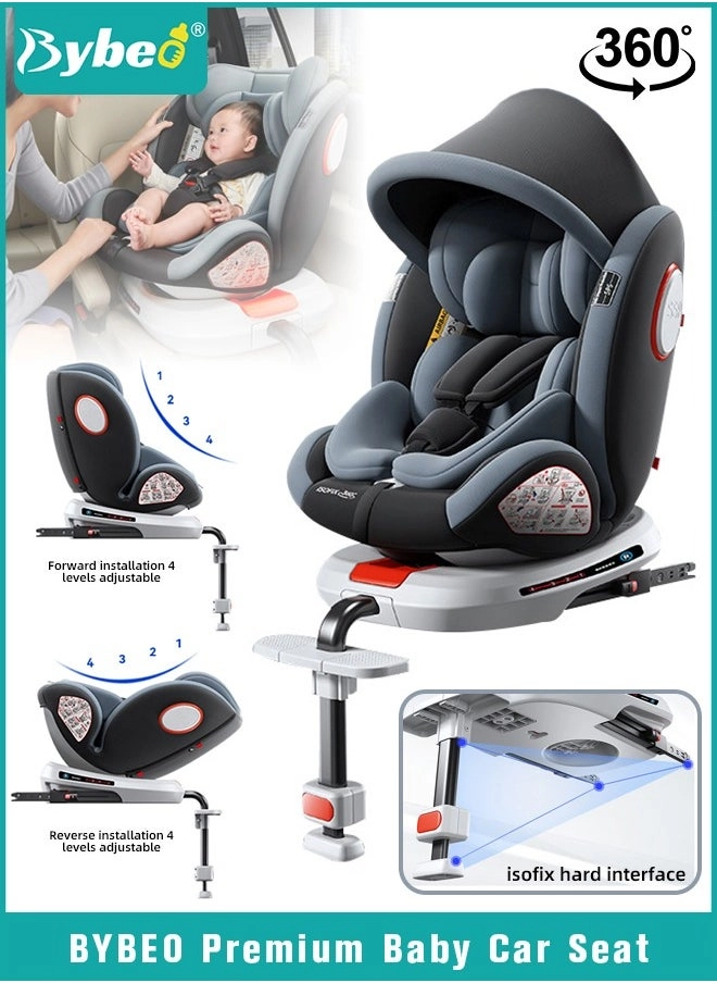 Bybeo Baby Safety Car Seat - ISOfix Load Leg 5-Point Safety Harness 36kg
