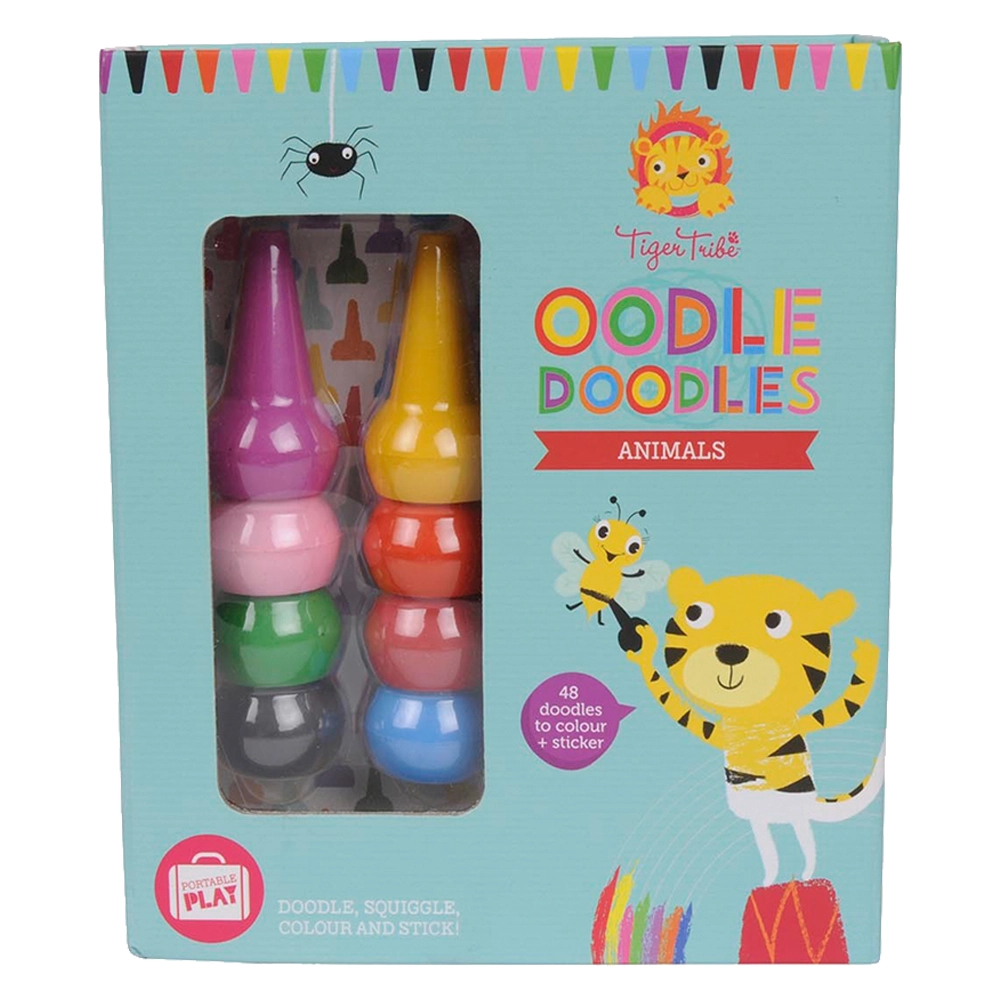 Tiger Tribe Oodle Doodle Crayon Set - 3+ years 8 pcs