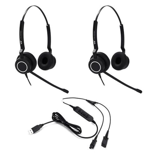 PLT-QD Pro Wired Headset + USB Y Training Cable