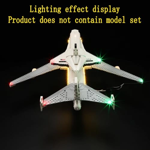 LED Light Kit for LEGO Shuttle Carrier Aircraft 10360 - Plastic Sport 1 4.5-5V