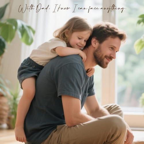 Father Daughter Figurine - Resin