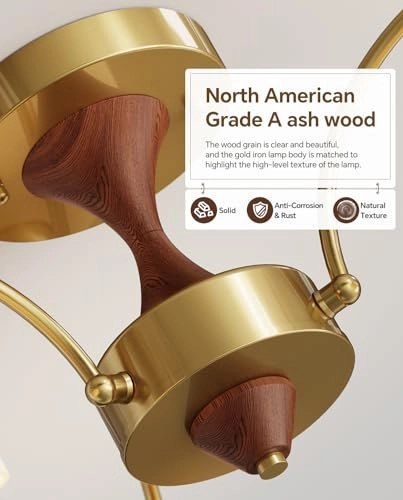 Milk Glass Chandelier - 3- Light Black