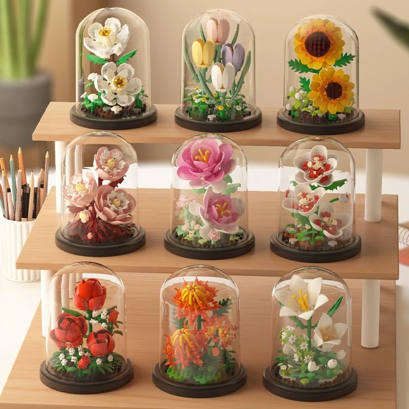 Botanical Flower Micro Blocks Set - Lily 600 pcs