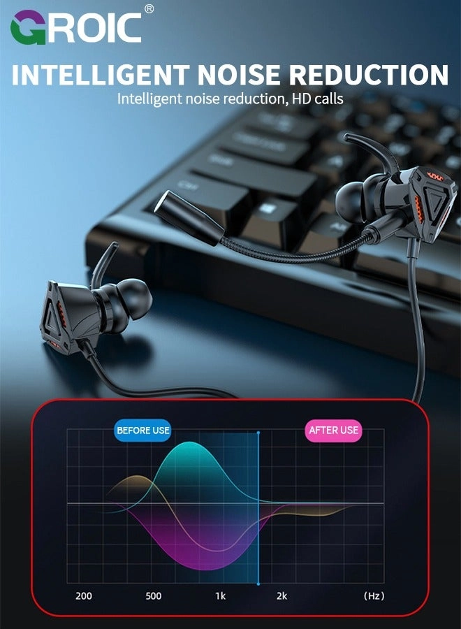 Gaming Headset - Hands-Free Dual Microphones