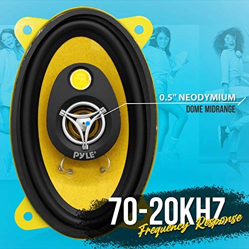 3-Way Universal Car Stereo Speakers - 4" x 6"