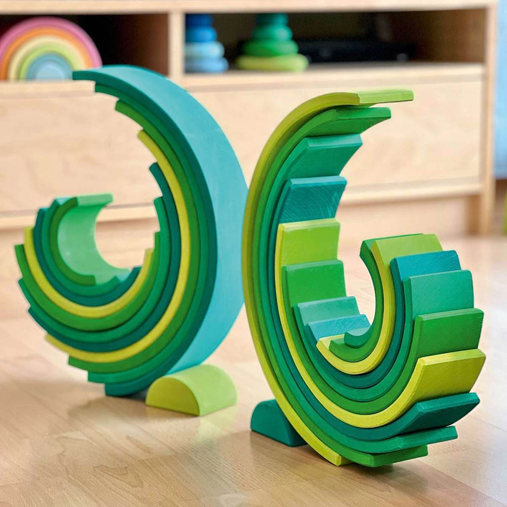 Stacking Rainbow Toy - Suitable for 3 years and above 12 pieces