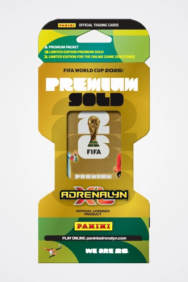 Premium gold case - 5 base cards 4 special cards 1 limited edition card