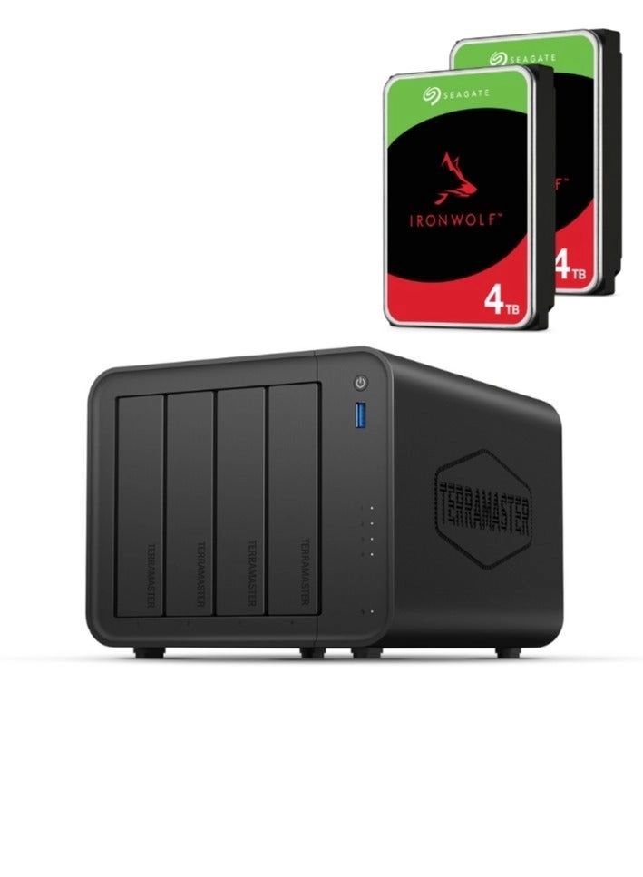 TerraMaster F4-425 4-Bay 8TB - 8TB Bundle (2 X 4TB)