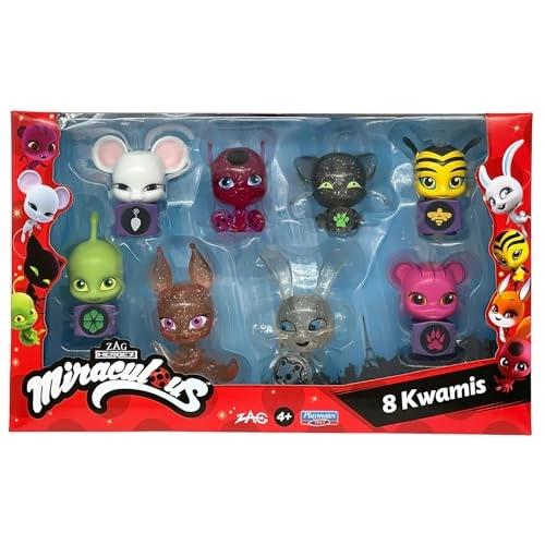 Bandai Tikki + Plagg + Trixx + Wayzz + Pollen + Nooroo + Fluff + Duusu - Miraculous - 8 pcs (P50532)