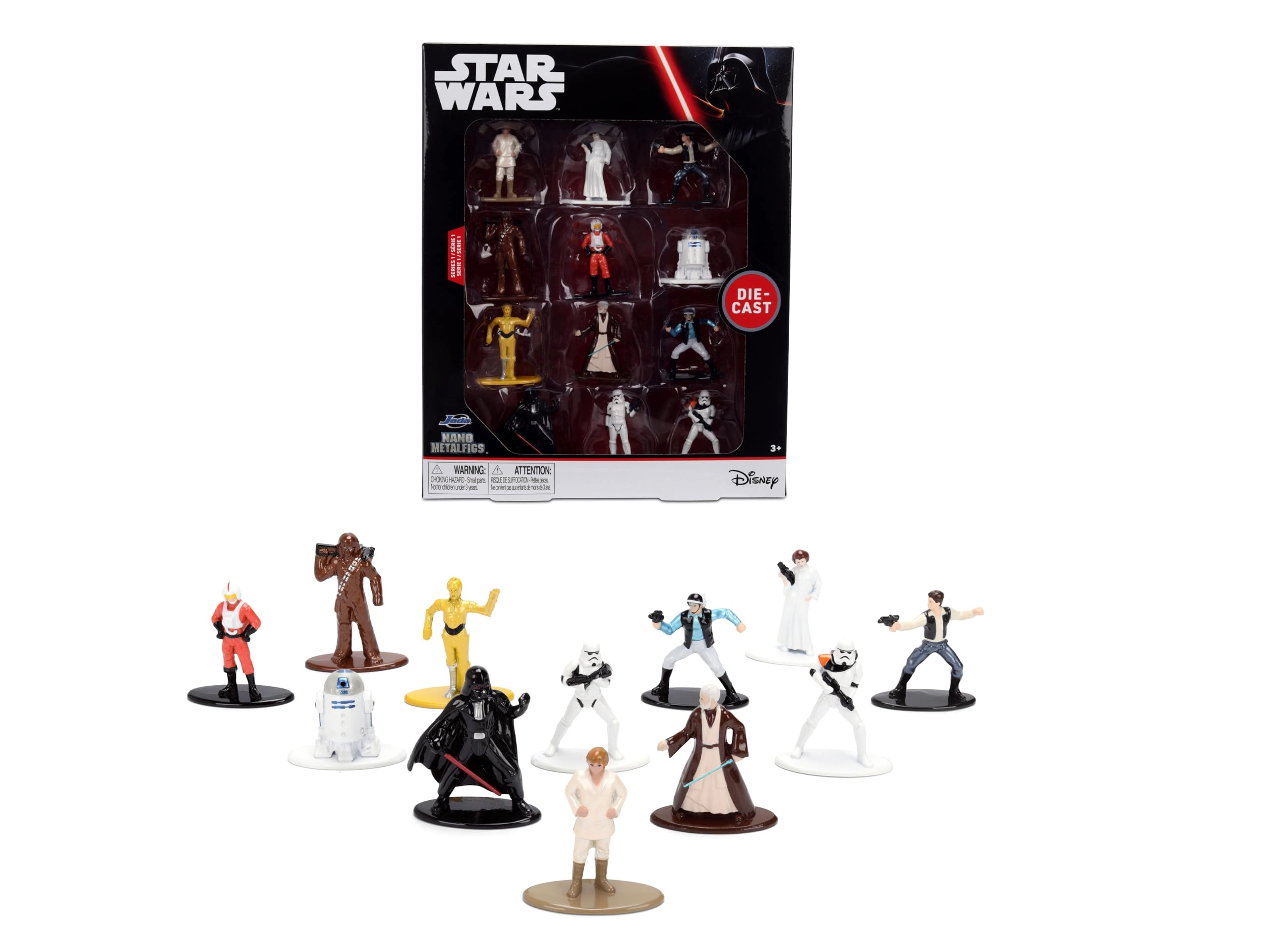 Jada Star Wars 12-Pack Nanofigs - Ages 3+ 12