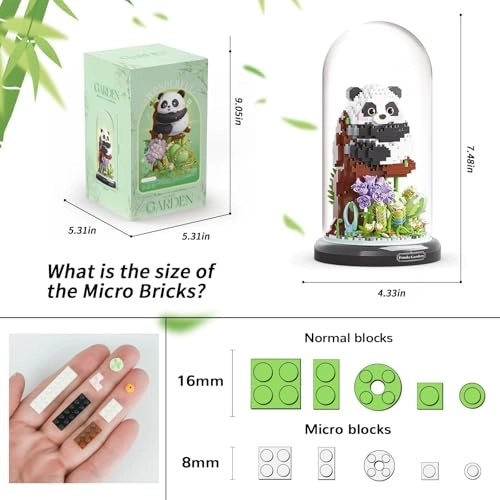 Bouquet Building Block Set - Panda 1083 pcs