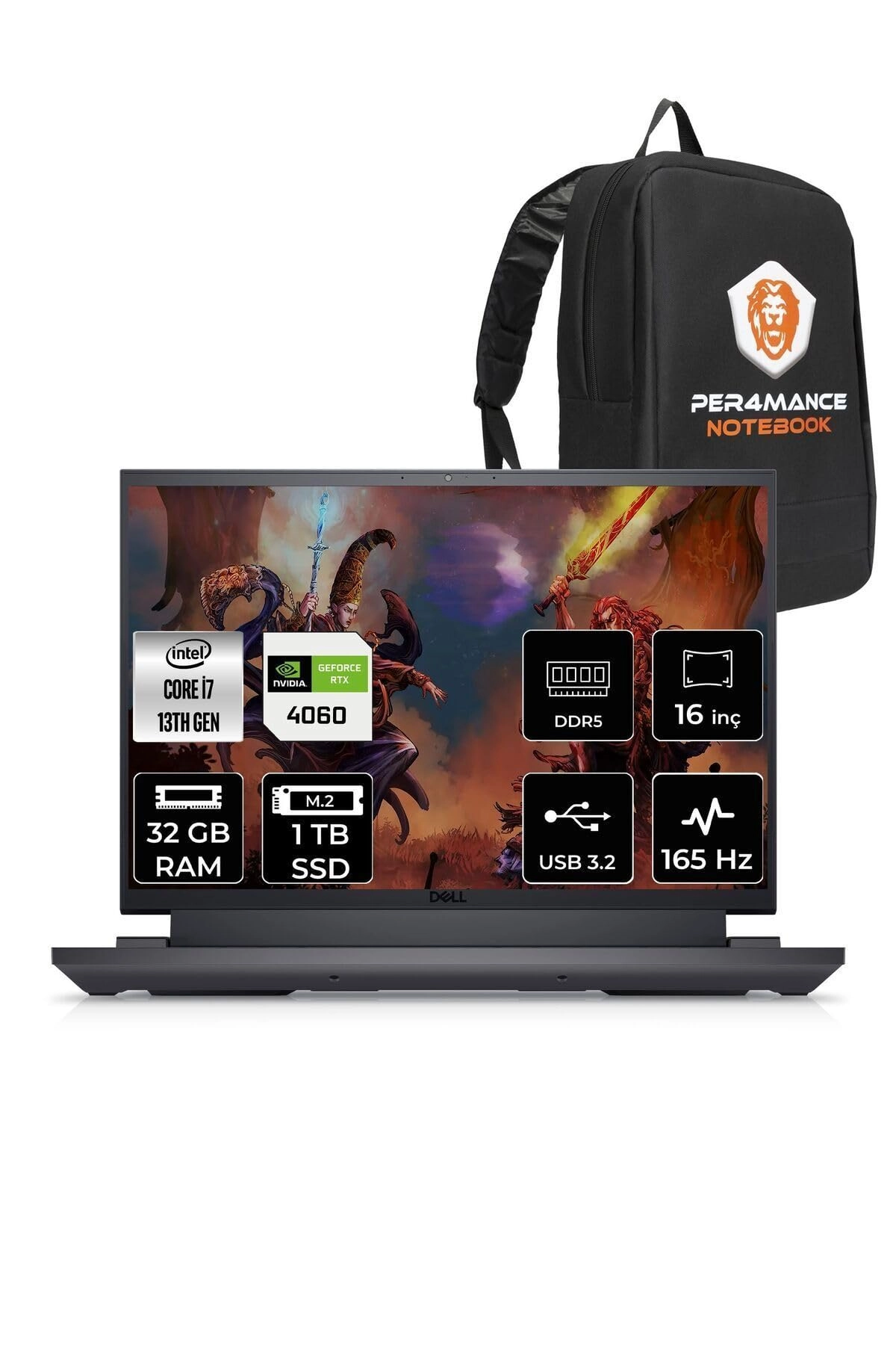 DELL G Series G16 7630 16 - 16'' i7-13650HX 32GB DDR5 1000GB SSD