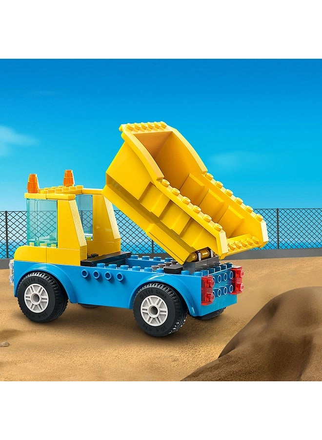 LEGO City Construction Trucks And Wrecking Ball Crane (60391)