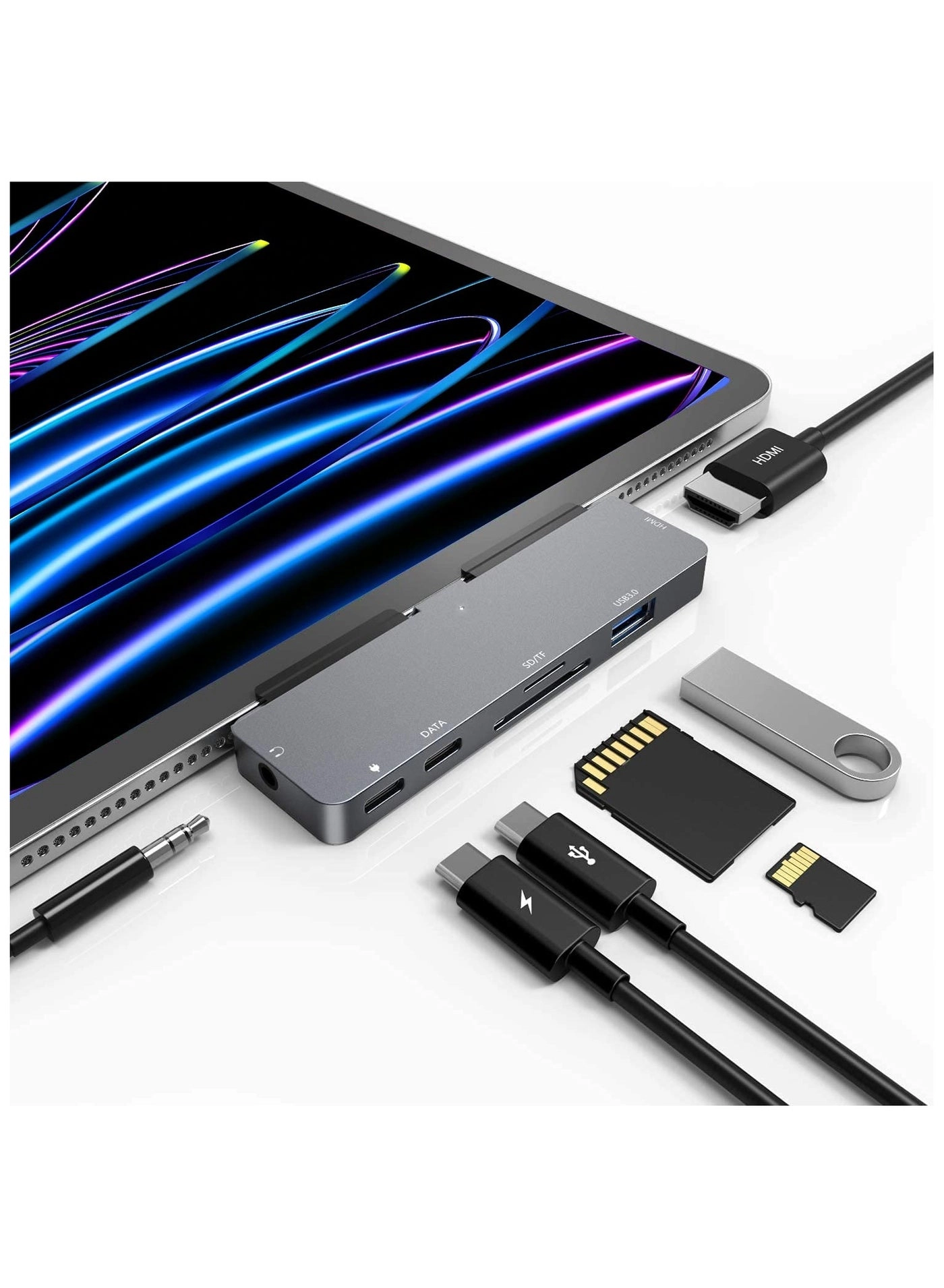 Green Tiger USB C Hub - 6-in-1 4K HDMI USB 3.0