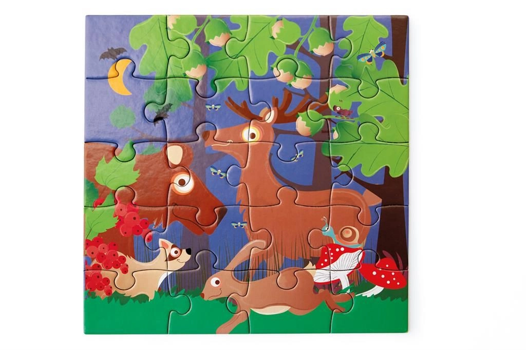 Forest Life Magnetic Puzzle Book - 3+ 20 pieces