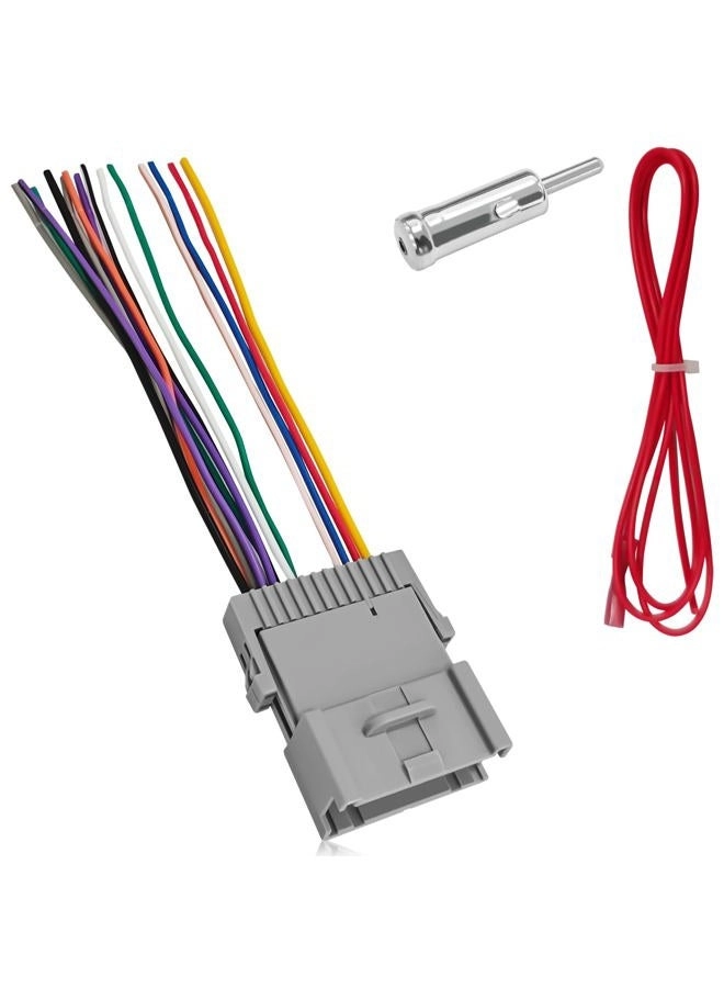 SWQS Car Radio Wiring Harness Adapter Kit - Chevy Silverado Chrysler Hummer Buick Suzuki