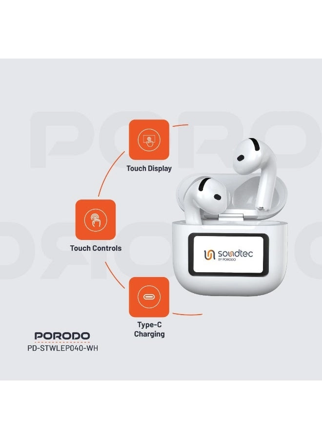 Soundtec TWS ANC+ENC Earphone With Touch Screen