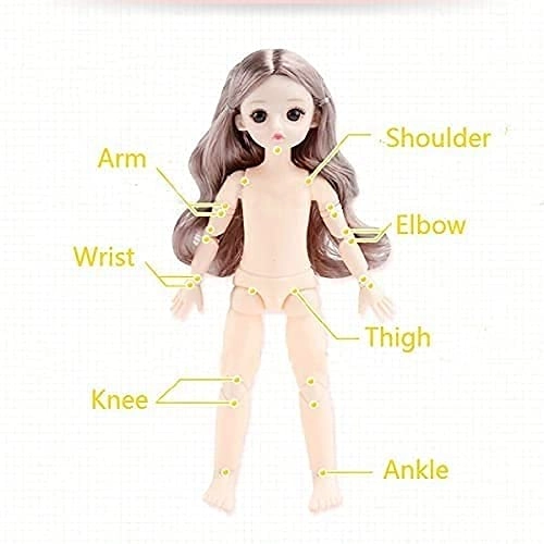 Princess Dress Doll - 30 cm Plastic