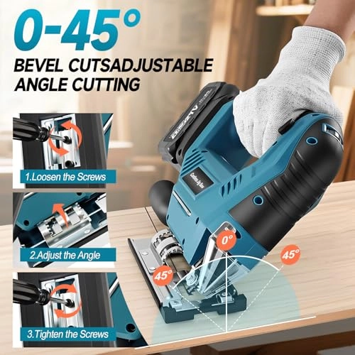 Cordless Jig Saw - 800 watts 21V 4.0Ah