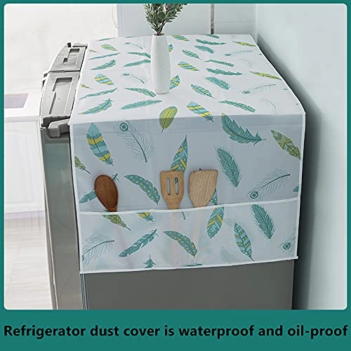 Fridge Dust-Proof Cover - Double door Flowers 1