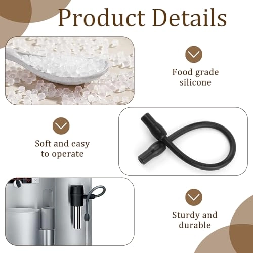 Milk Hose - EQ6 compatible + Stainless Steel Milk Tube - 304 Stainless Steel + Cleaning Brush