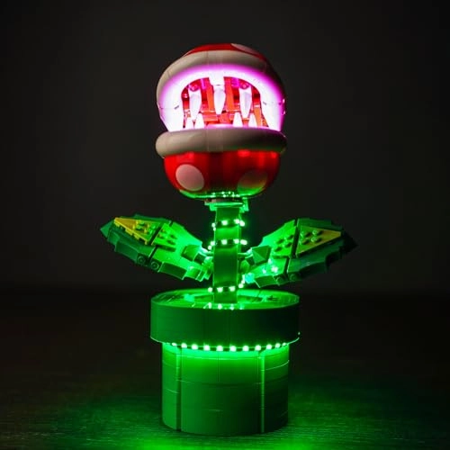 LED Lighting Kit Compatible with Lego Piranha Plant 71426 - Red Basic Version