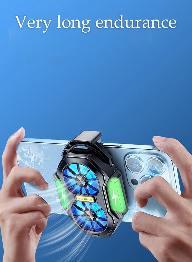 Phone Cooler - Dual Fans Rechargeable 62~92mm Compatible