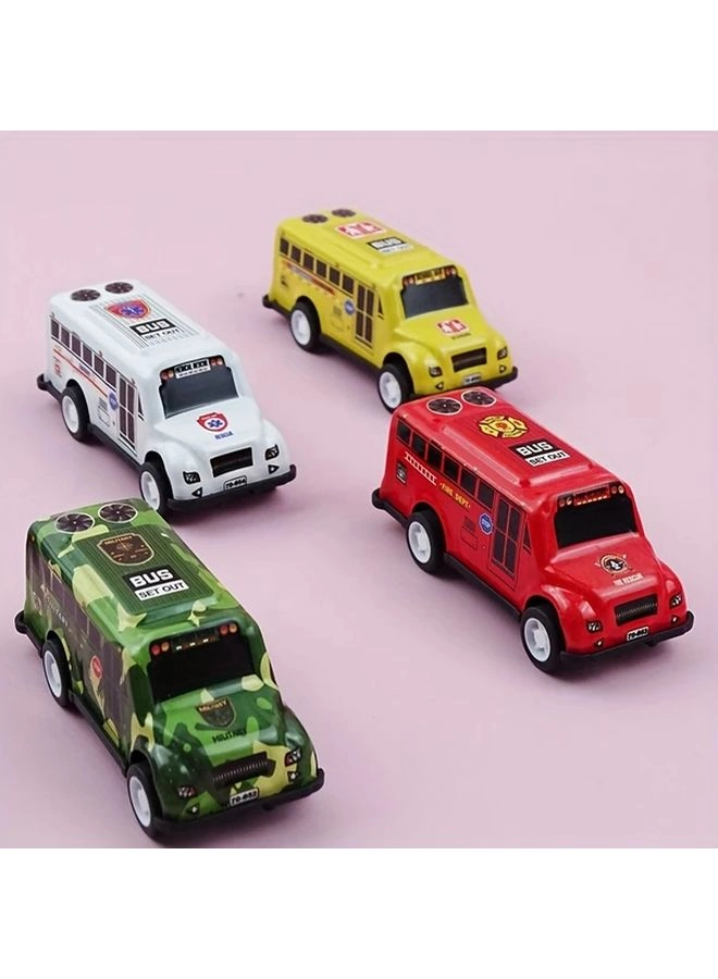 SUV + Hatchback + Taxi + School Bus - 4pcs