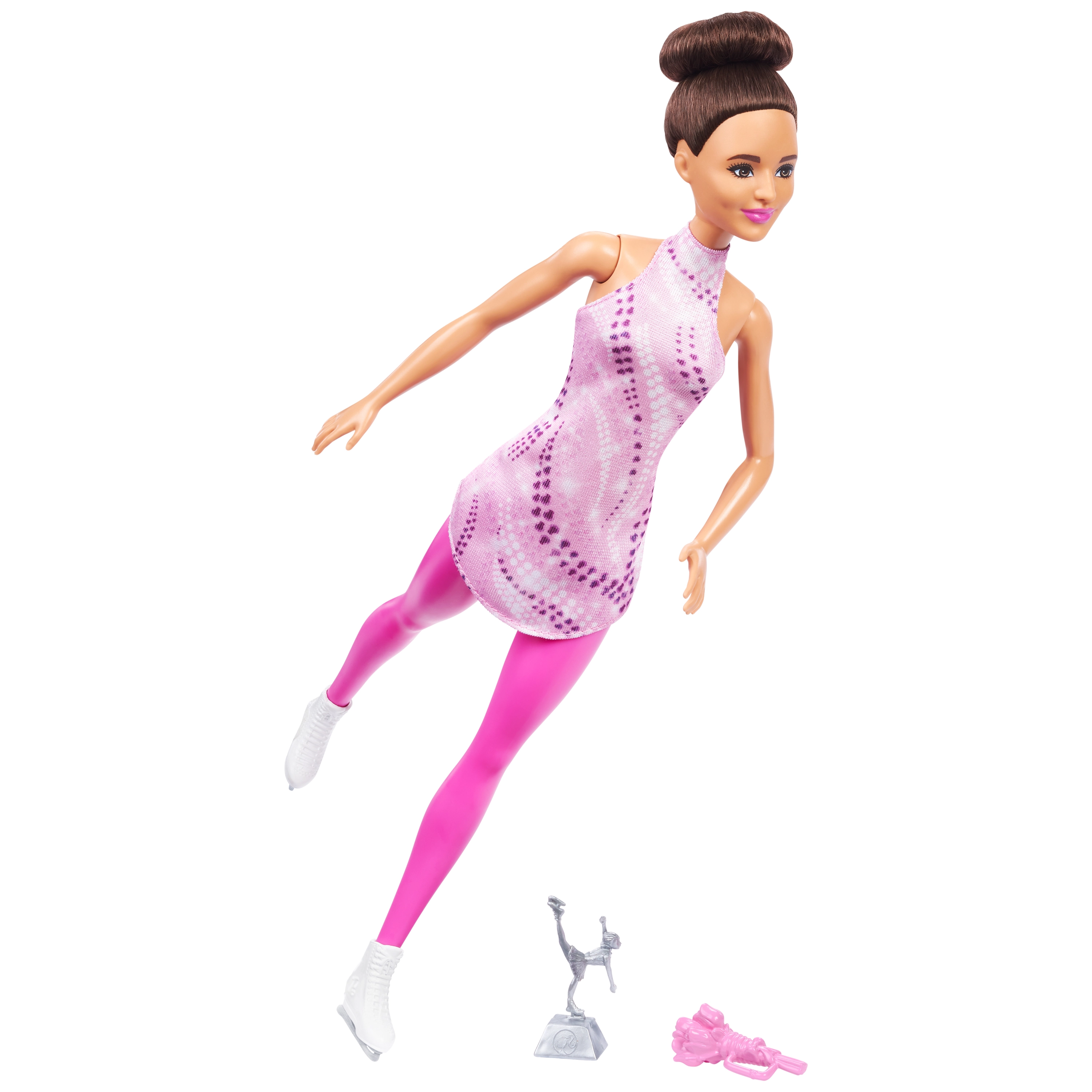 Barbie Careers Fashion Doll - Brunette Ice Skater Ages 3+