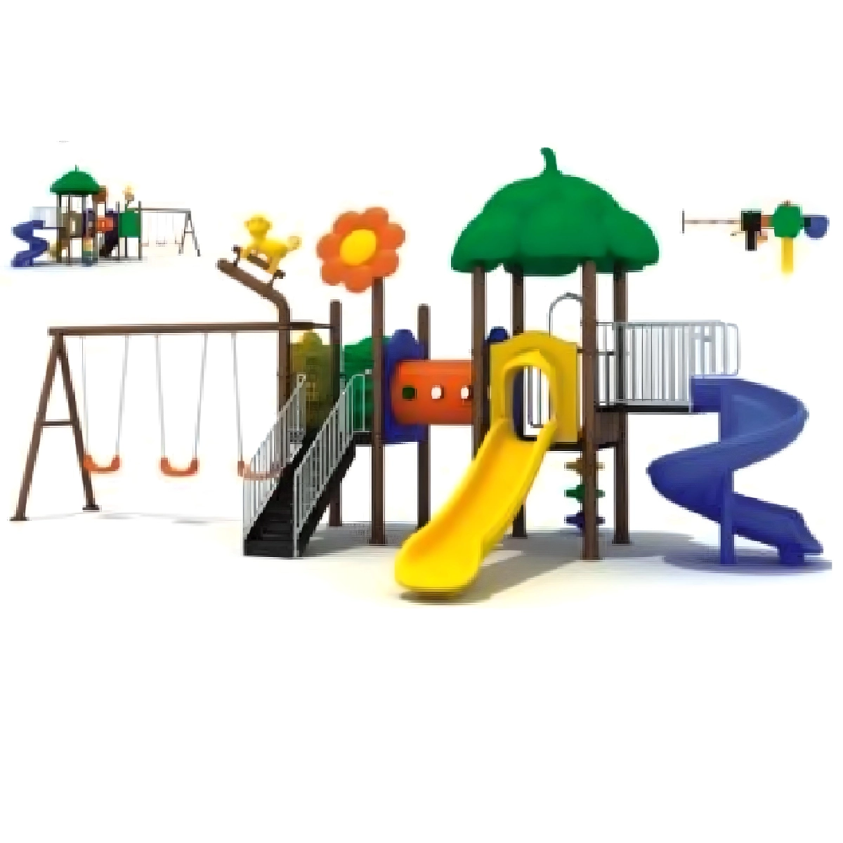 Gambol Kids Metal Outdoor Playsets - Multi Colour 2+