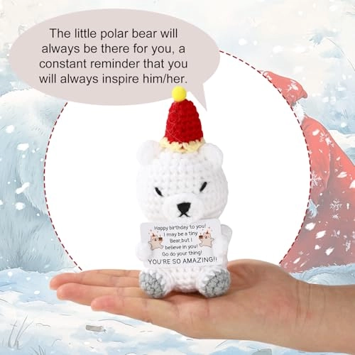 Polar Bear Positive 10 cm Crochet