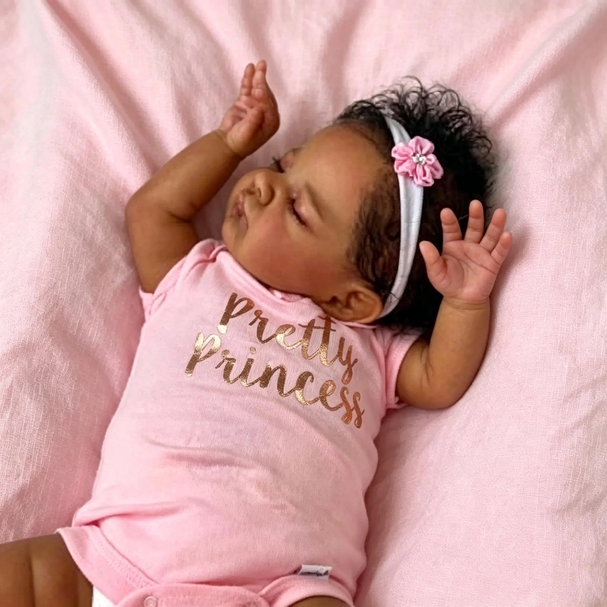 Nanjing Tianzeng Gifts Co.,Ltd Reborn Baby Doll - 20 inches Vinyl Black Ages 3+