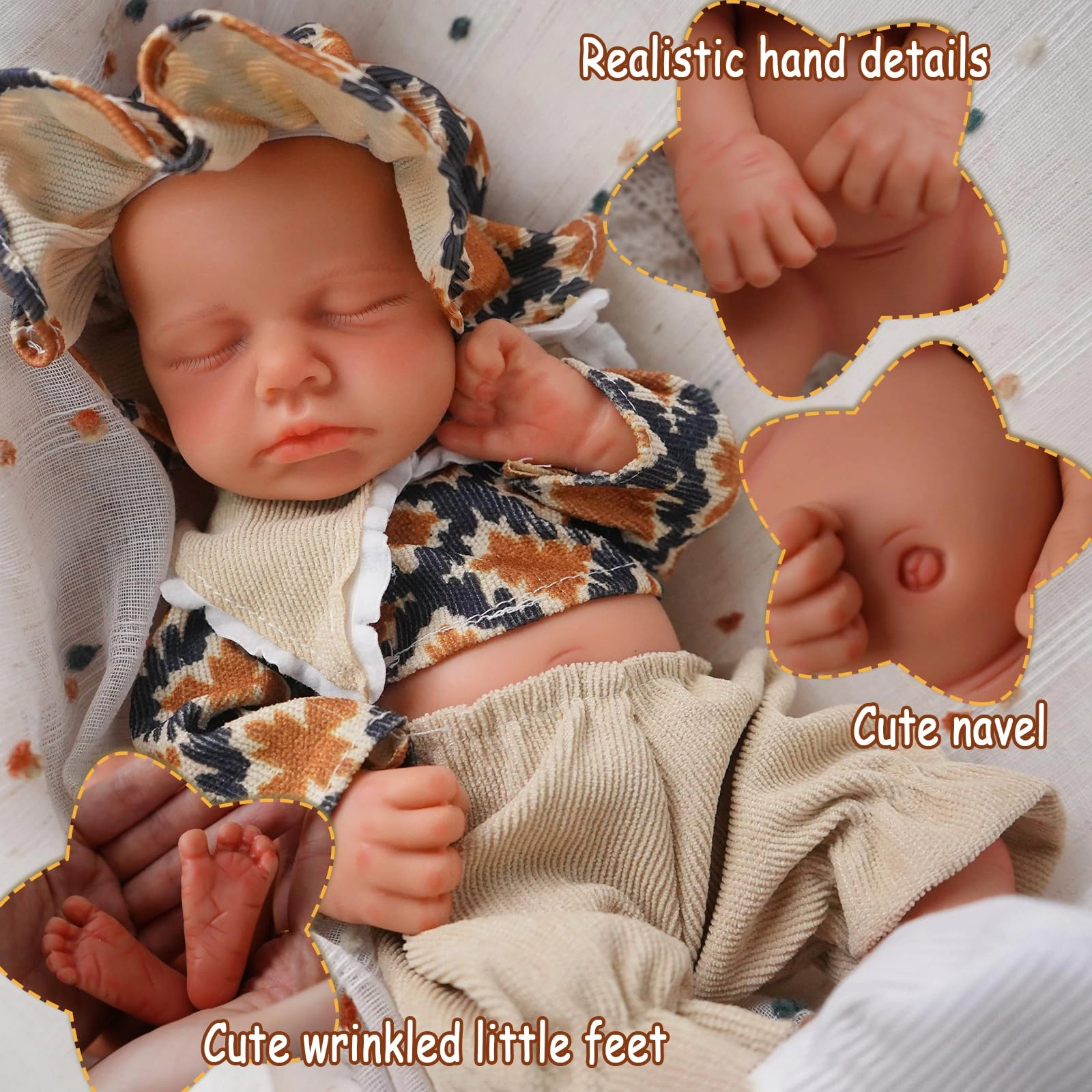 Reborn Baby Doll - 12 inch Full Body Silicone Baby Boy